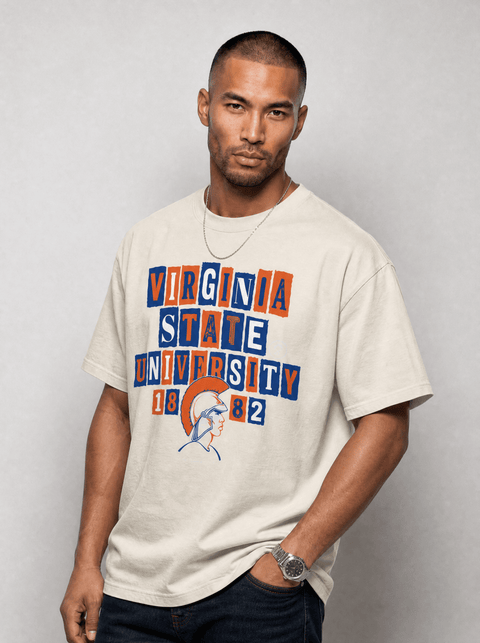 Virginia State University - The Collage - Oversized T-shirt - DungeonForward