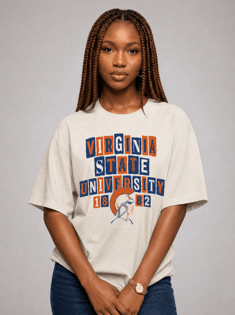 Virginia State University - The Collage - Oversized T-shirt - DungeonForward