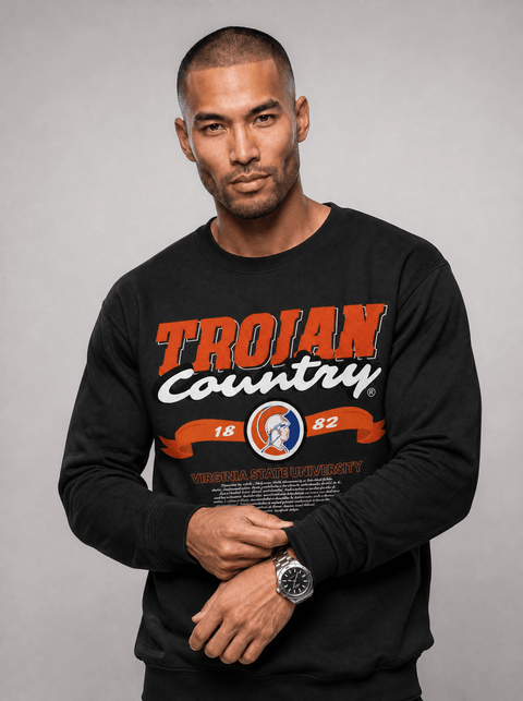 Virginia State University - Trojan Country - Classic Sweatshirt - DungeonForward