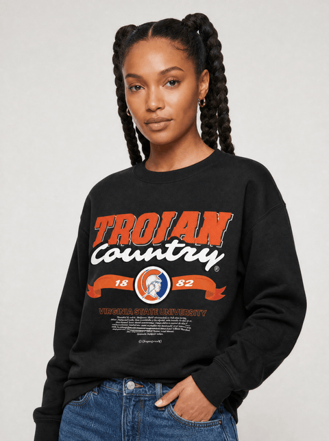 Virginia State University - Trojan Country - Classic Sweatshirt - DungeonForward