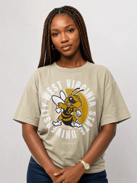 West Virginia State University - Full Circle Oversized T-Shirt - DungeonForward