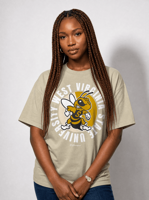 West Virginia State University - Full Circle Oversized T-Shirt - DungeonForward