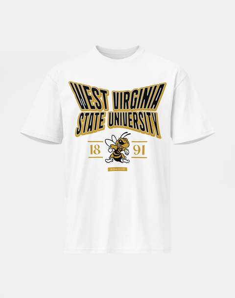 West Virginia State University - HBCU - Stretch Logo Tshirt - DungeonForward