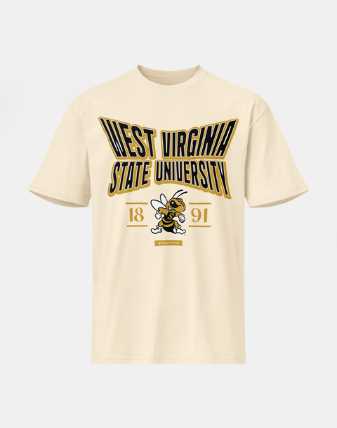 West Virginia State University - HBCU - Stretch Logo Tshirt - DungeonForward