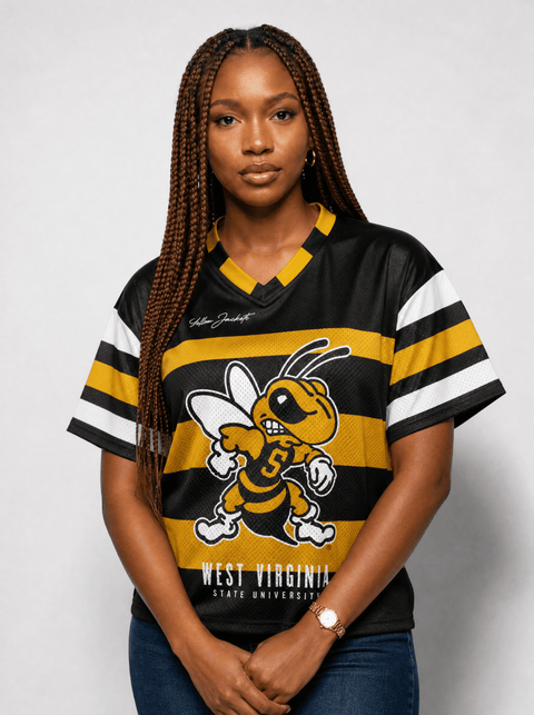 West Virginia State University - Phenom HBCU Box Football Jersey - DungeonForward