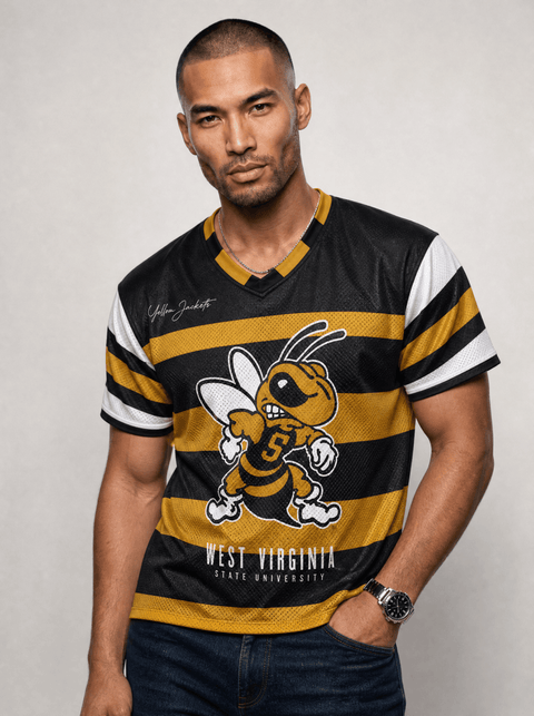 West Virginia State University - Phenom HBCU Box Football Jersey - DungeonForward