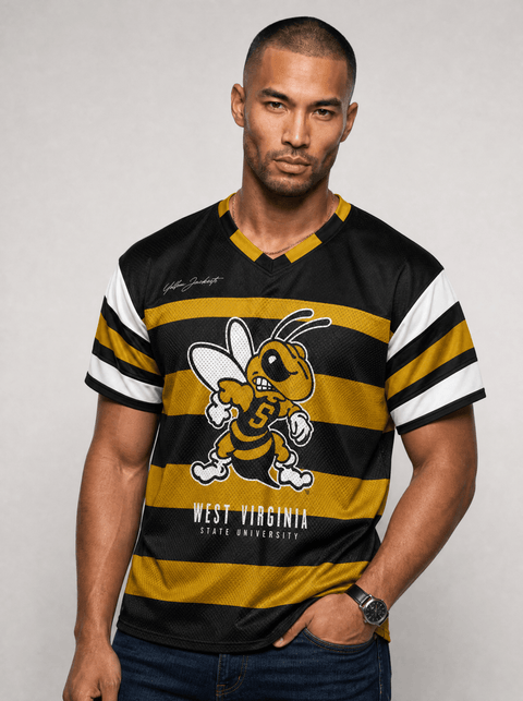 West Virginia State University - Phenom HBCU Box Football Jersey - DungeonForward
