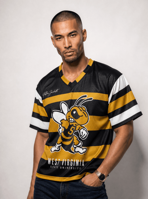 West Virginia State University - Phenom HBCU Box Football Jersey - DungeonForward