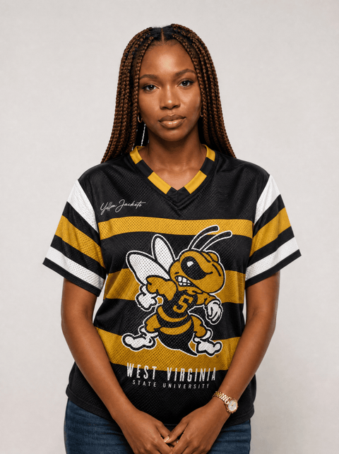 West Virginia State University - Phenom HBCU Box Football Jersey - DungeonForward