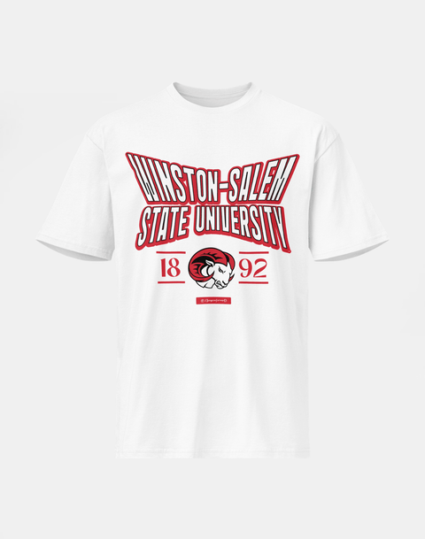 Winston - Salem State University - HBCU - Stretch Logo Tshirt - DungeonForward