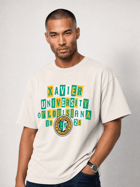 Xavier University Of Louisiana - The Collage - Oversized T-shirt - DungeonForward
