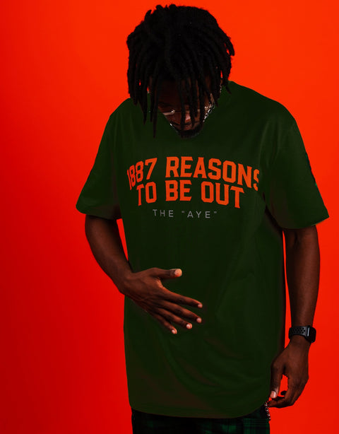 Be Out Day - 1887 Reasons Green Tee - DungeonForward